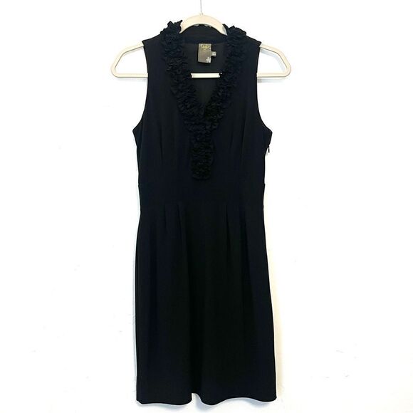 Taylor Dresses & Skirts - Taylor Little Black Dress Sleeveless Embellished V Neck Size 4